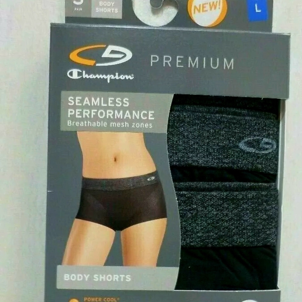 NEW C9 Champion Womens Seamless Bodyshorts Boyshort Briefs Performance Underwear